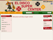Tablet Screenshot of eldiscosupercenter.com